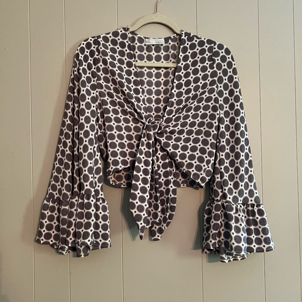 Brand New Dress Boutique Up Tie Crop Top